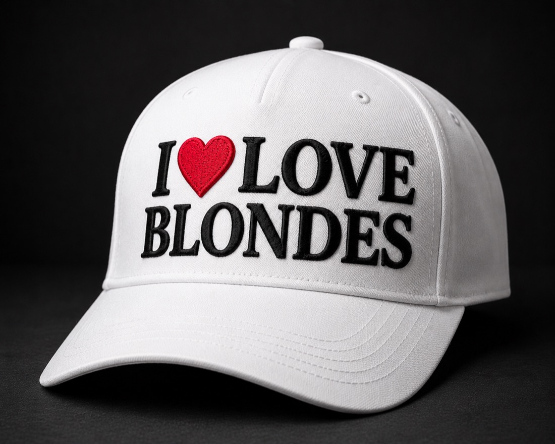 Boné I ♥ Love Blondes — branco